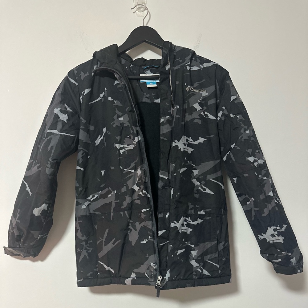 Columbia Kids Camo black gray coat